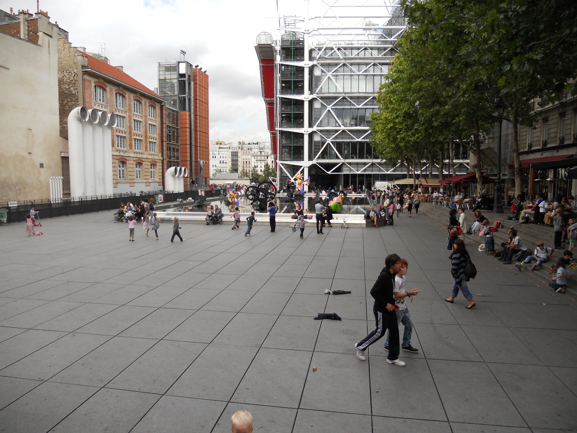 Centre Pompidou plaza in Paris — a landmark of urban regeneration